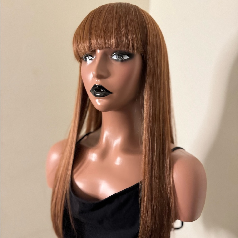 Sleek Brown 18 inch Women's Wig